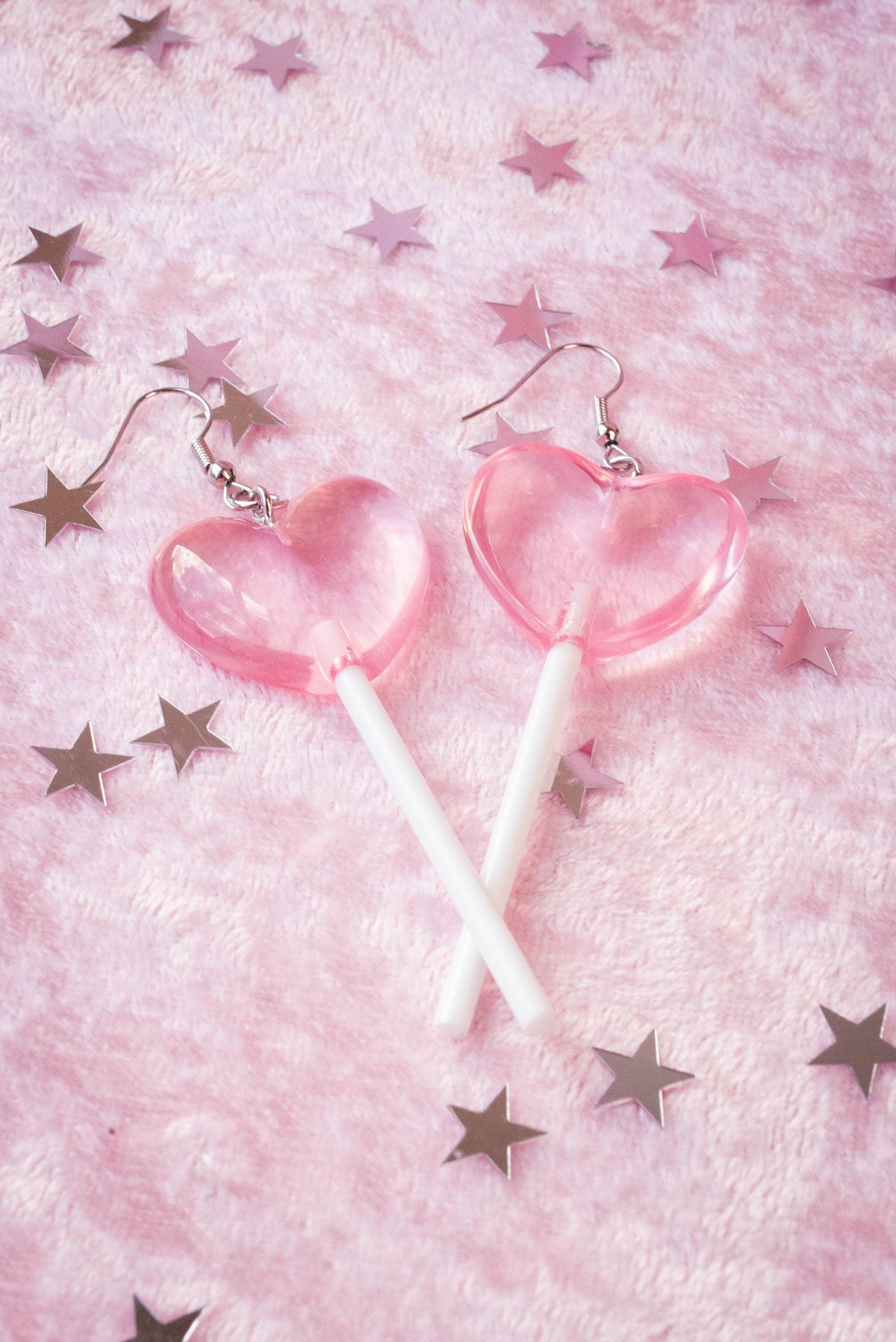 Heart Lollipop Earrings Red by A Shop of Things – product photo 4