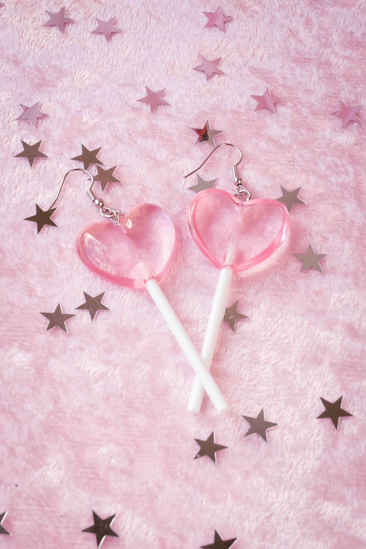 Heart Lollipop Earrings Red by A Shop of Things – product photo 2