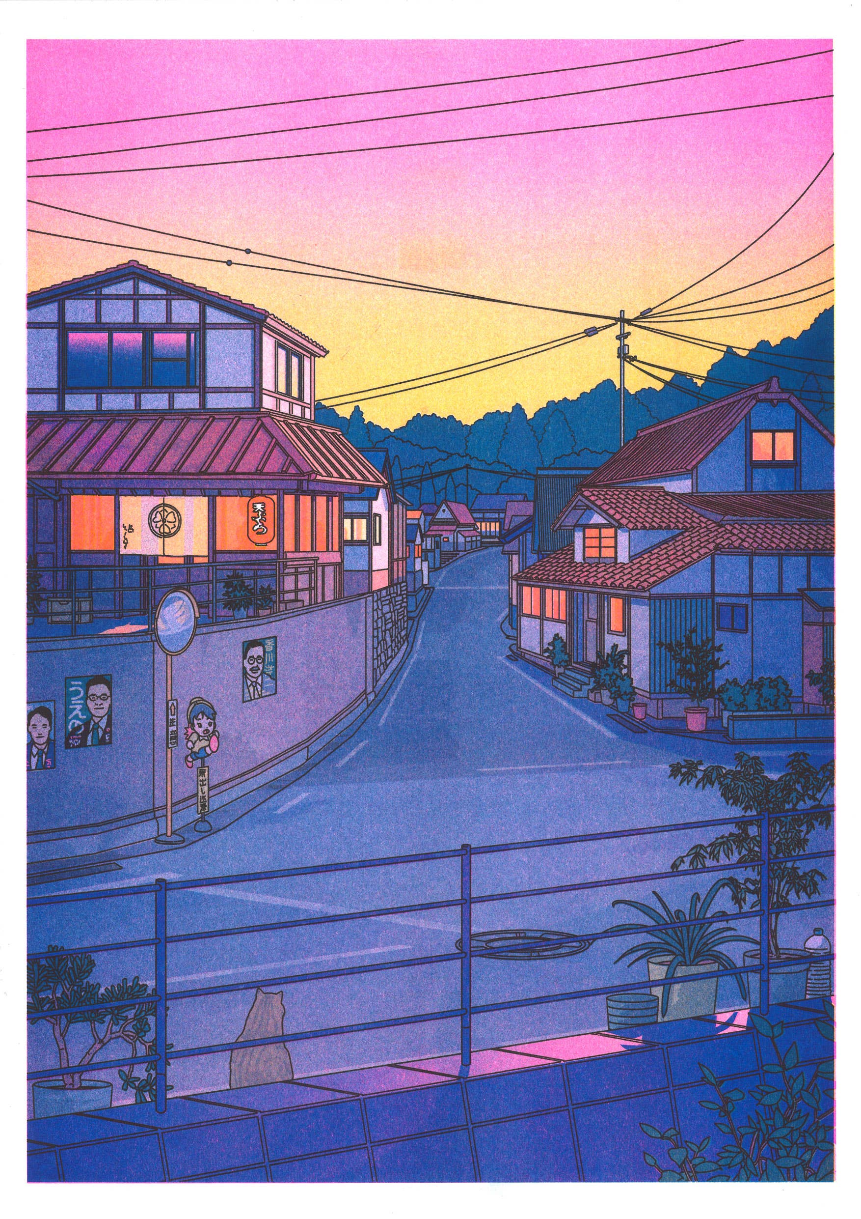A3 poster — Liam Cobb — Nowhere in Japan