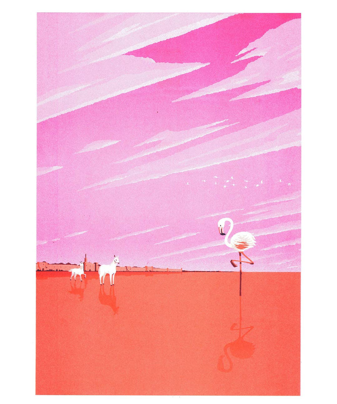 Poster A3 - Ito Kenske - Aigues-Mortes en Camargue