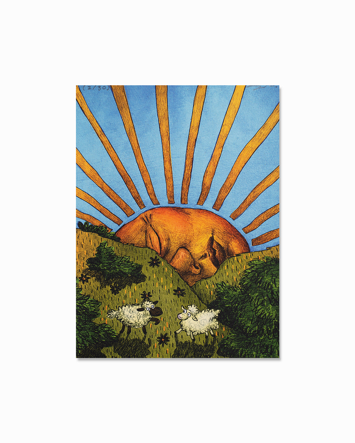 The sun and the sheeps around it - Sterre van Bommel - Front