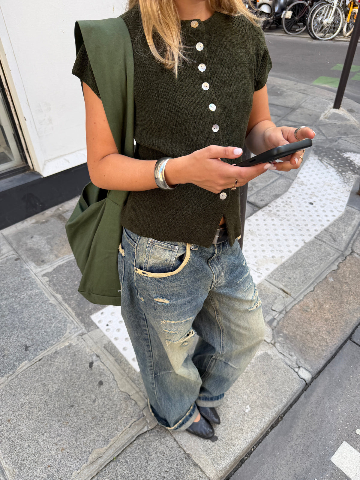 RIEN Suki Bag in Olive