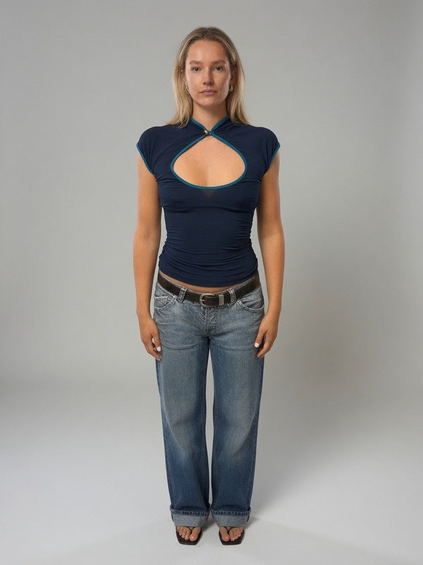 Rien The Label Pien Top Combo Blue model