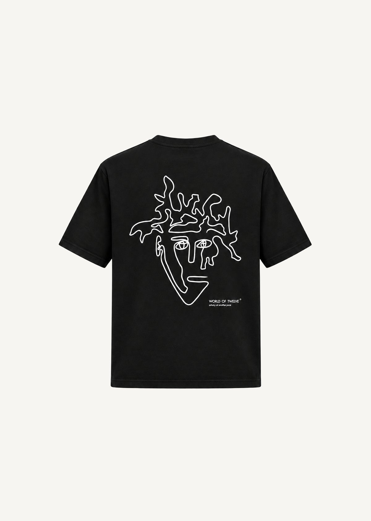 Visage oversized black T-shirt – back product