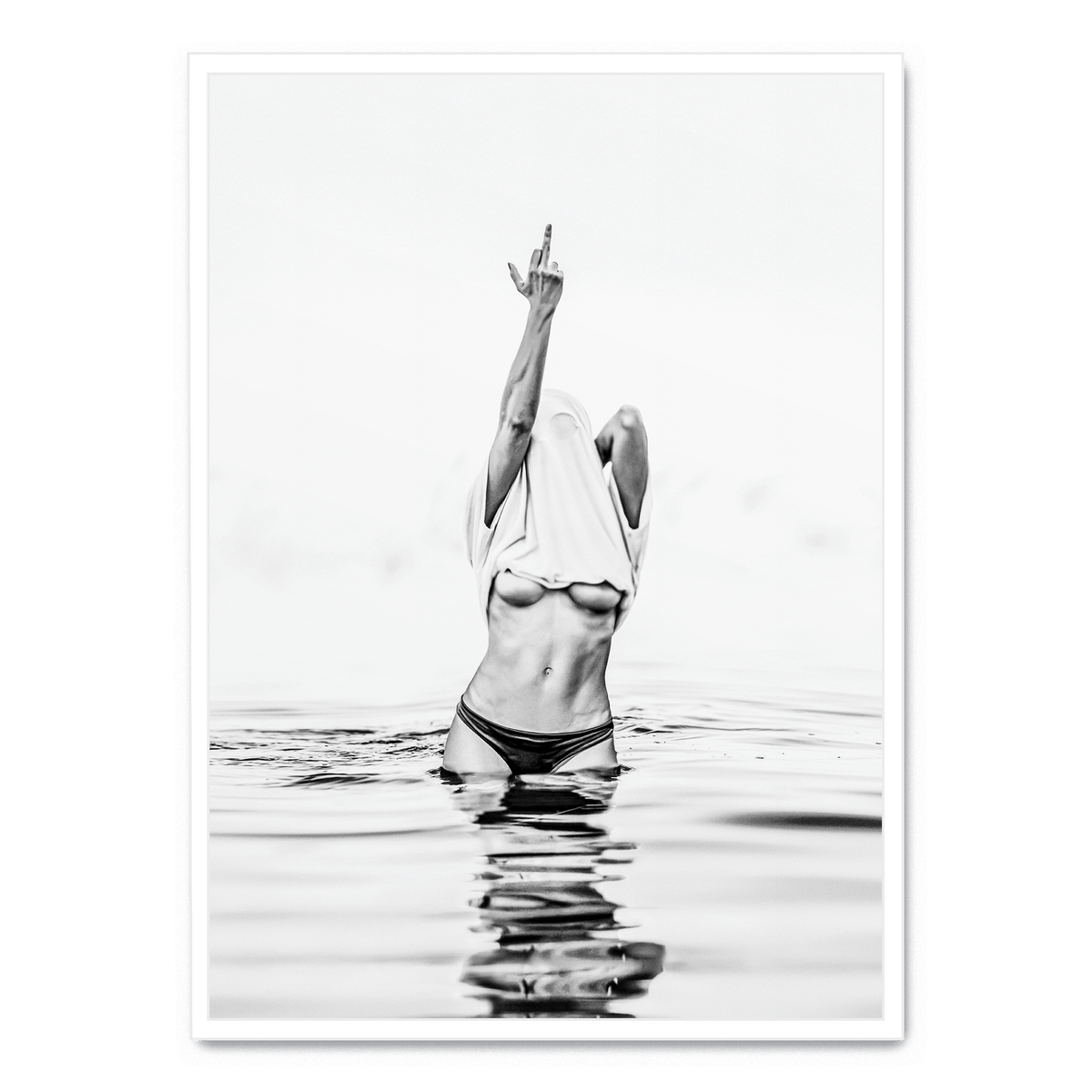 Middle Finger Girl Poster | A3