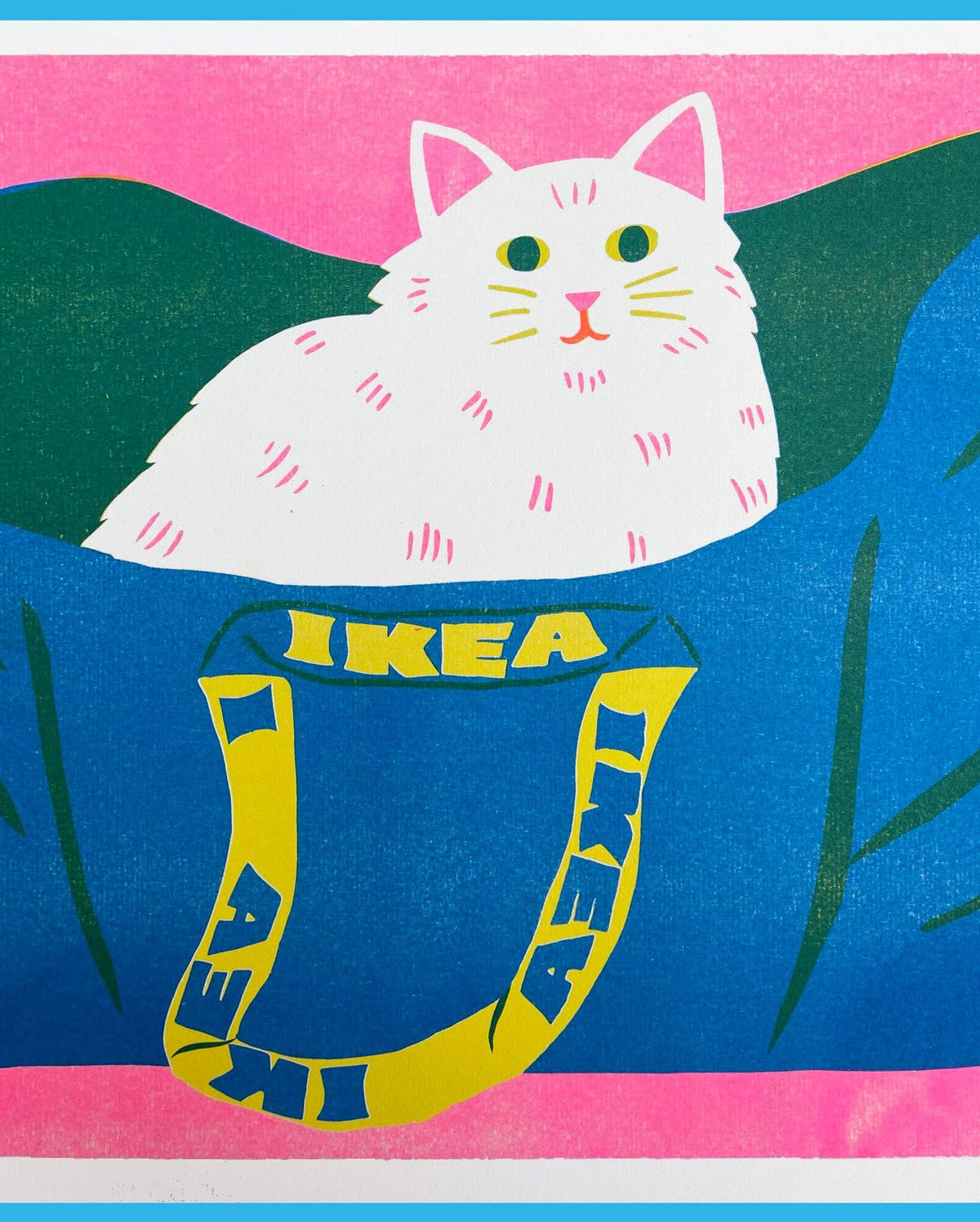 Ikea Bag Cat print by Naomi Wilkinson – second product photo