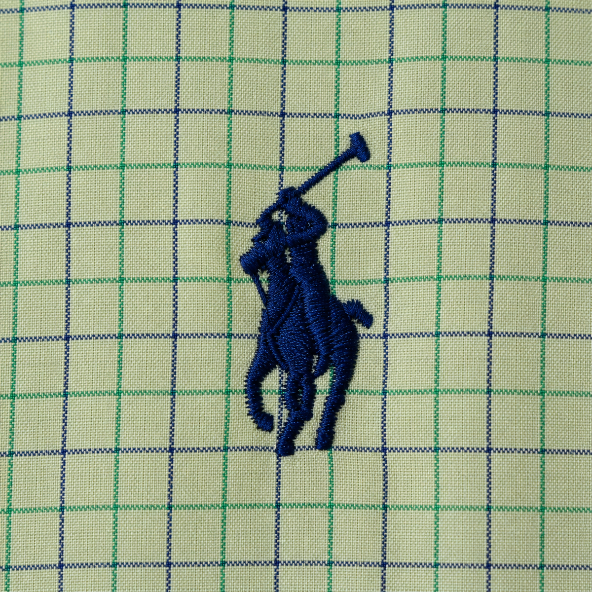 Ralph Lauren Upcycled Zip Jacket – Green Check — logo