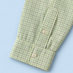 Ralph Lauren Upcycled Zip Jacket – Green Check — sleeve