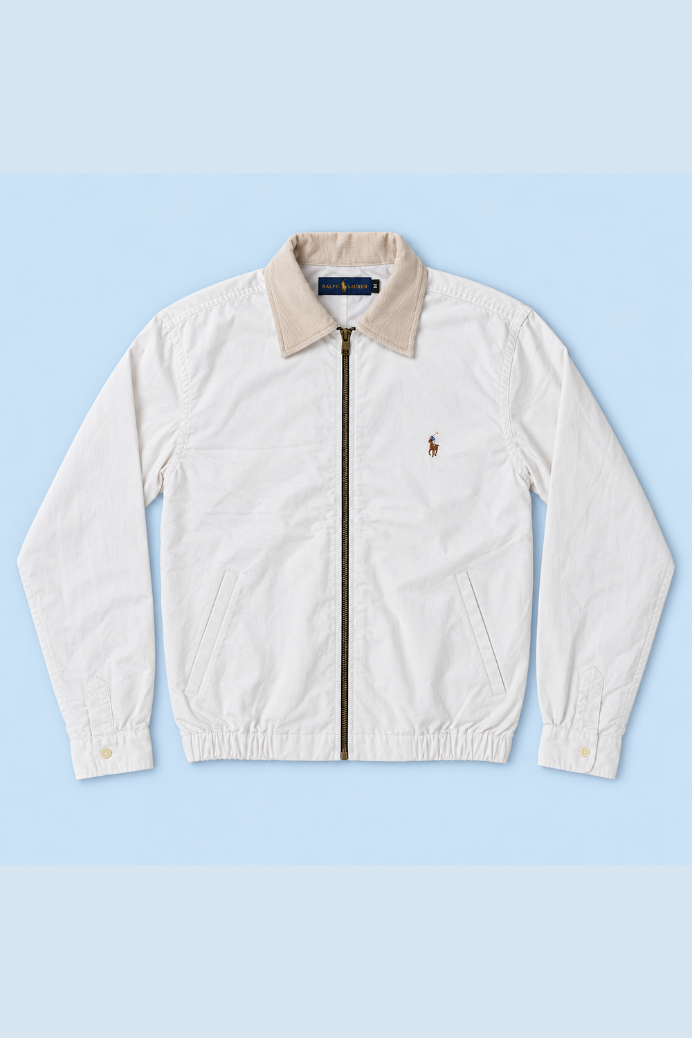 Ivory Ralph Lauren upcycled jacket — front