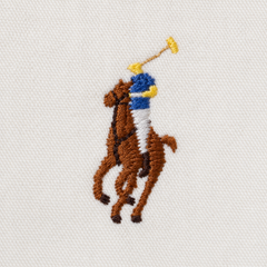 Ivory Ralph Lauren upcycled jacket — logo