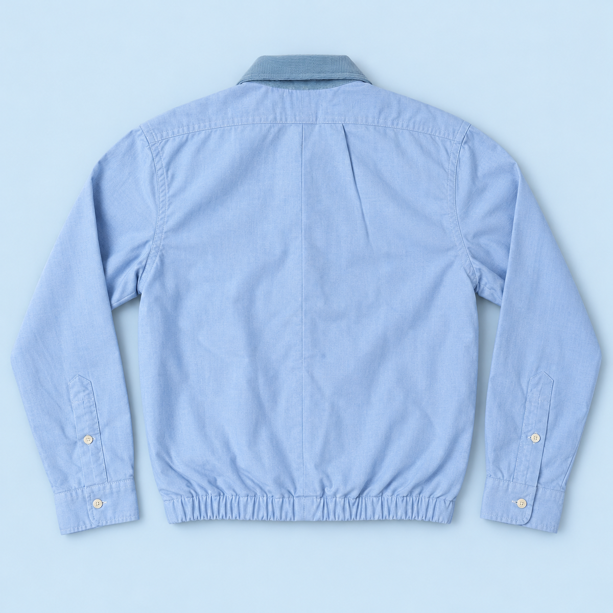 Ralph Lauren Upcycled Zip Jacket – Light Blue — back