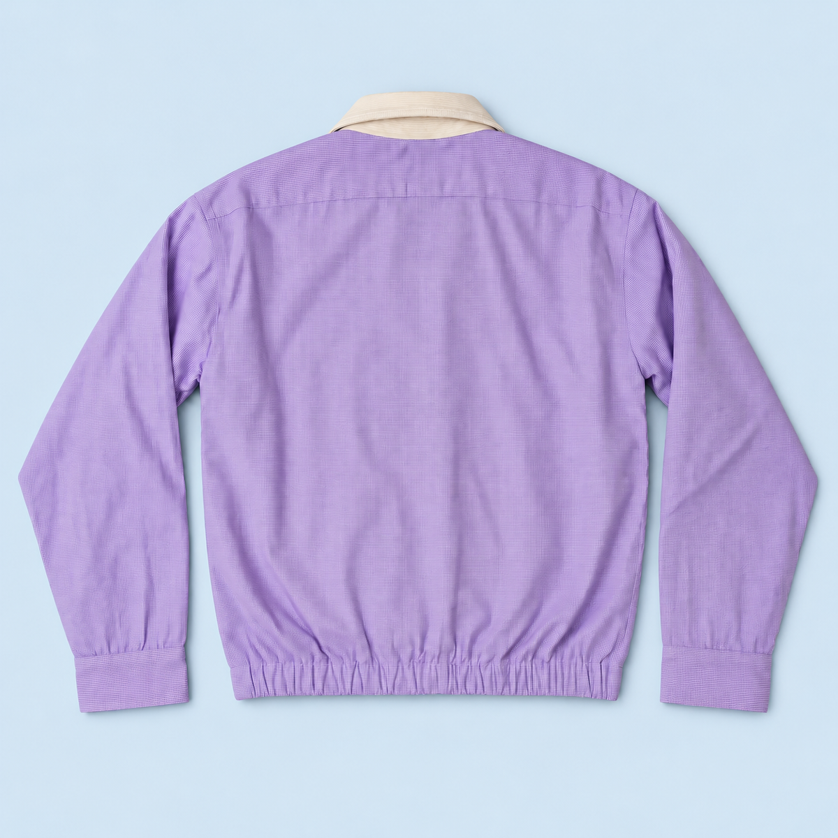 Lilac Check Ralph Lauren upcycled jacket — back