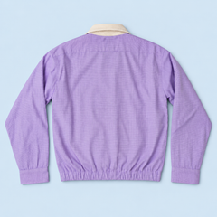 Lilac Check Ralph Lauren upcycled jacket — back