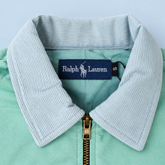 Mint Green Ralph Lauren upcycled jacket — collar
