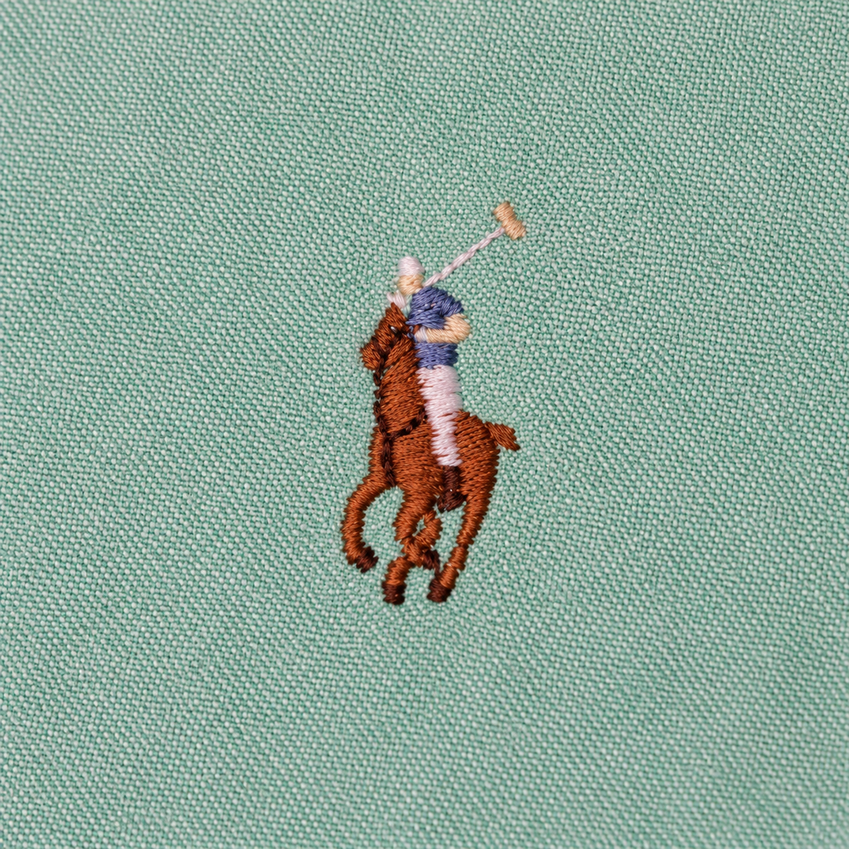 Mint Green Ralph Lauren upcycled jacket — logo