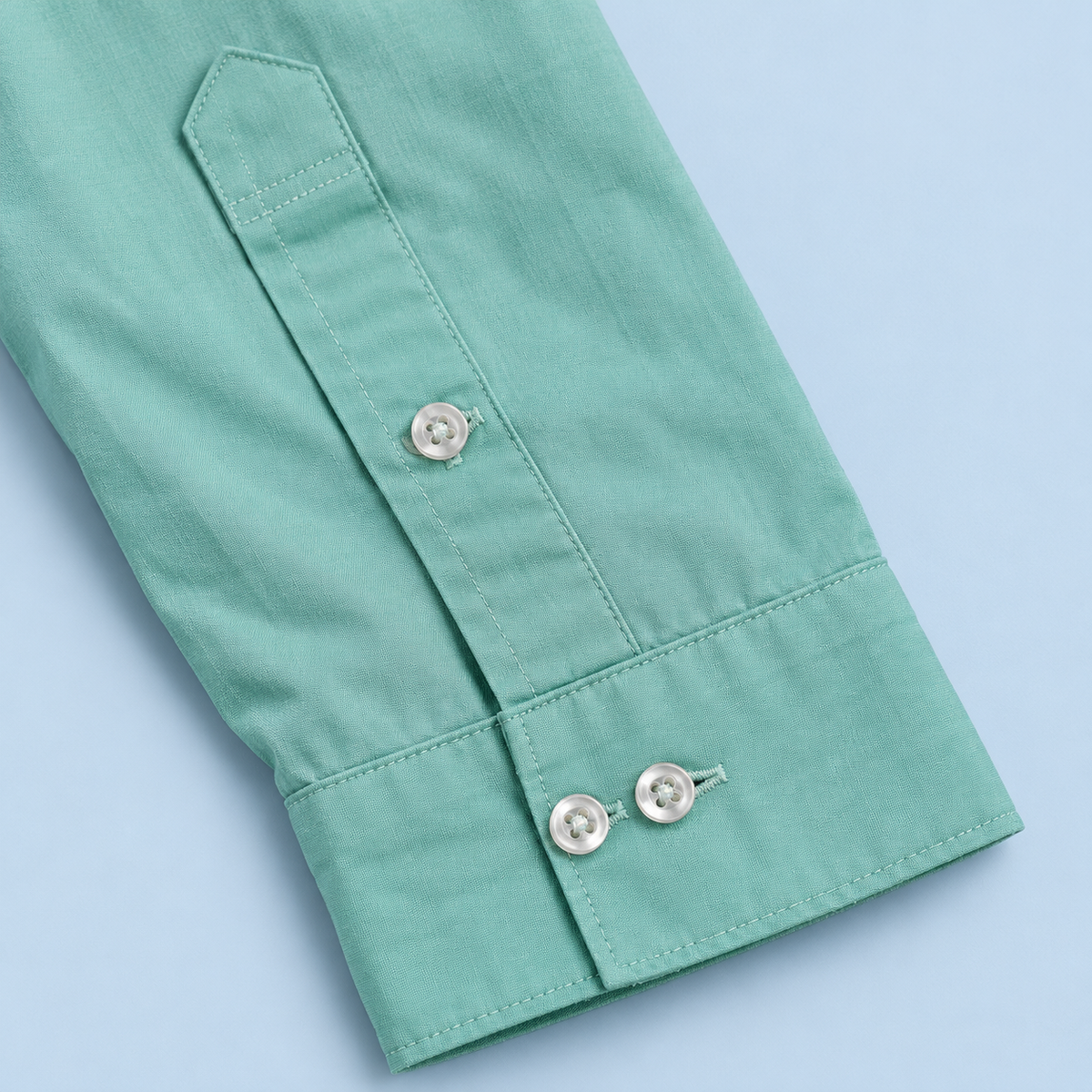 Mint Green Ralph Lauren upcycled jacket — sleeve