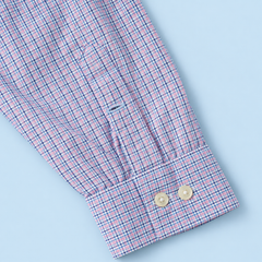 Pink Check Ralph Lauren upcycled jacket — sleeve