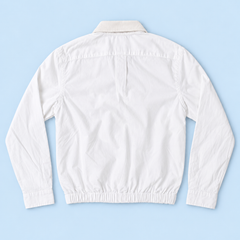 White XL Ralph Lauren upcycled jacket — back