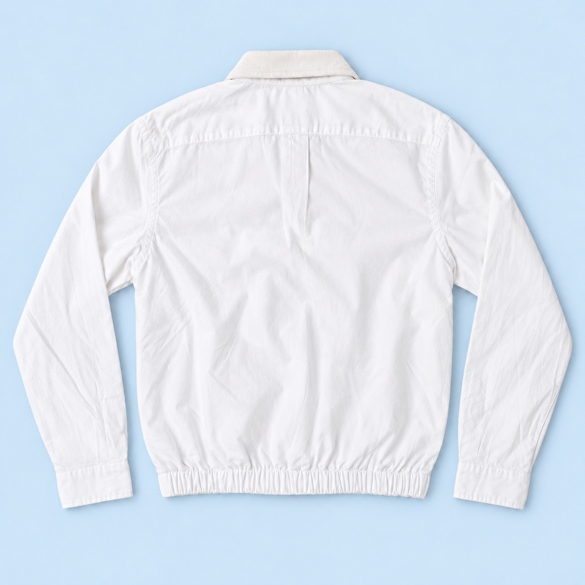 White XL Ralph Lauren upcycled jacket — back