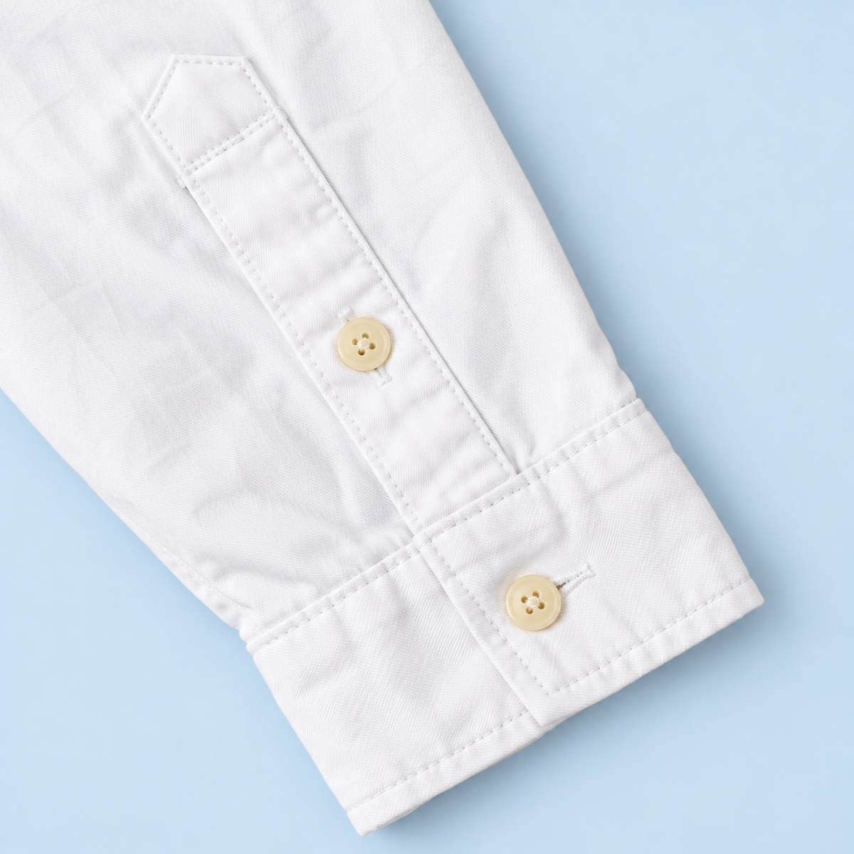 White XL Ralph Lauren upcycled jacket — sleeve