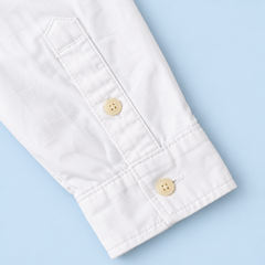 White XL Ralph Lauren upcycled jacket — sleeve