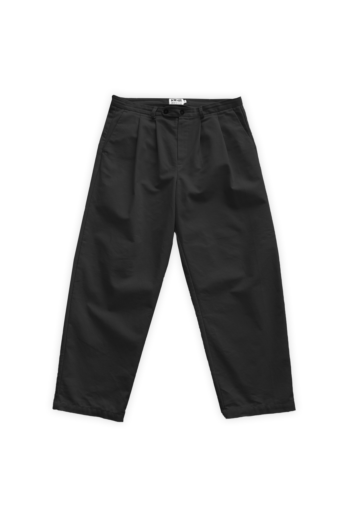 NWHR black chino pants – front product PNG