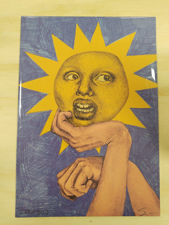 Zon op handen (klein)