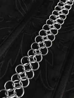 Close-up of Mandragor Design Digitalis chainmail bracelet