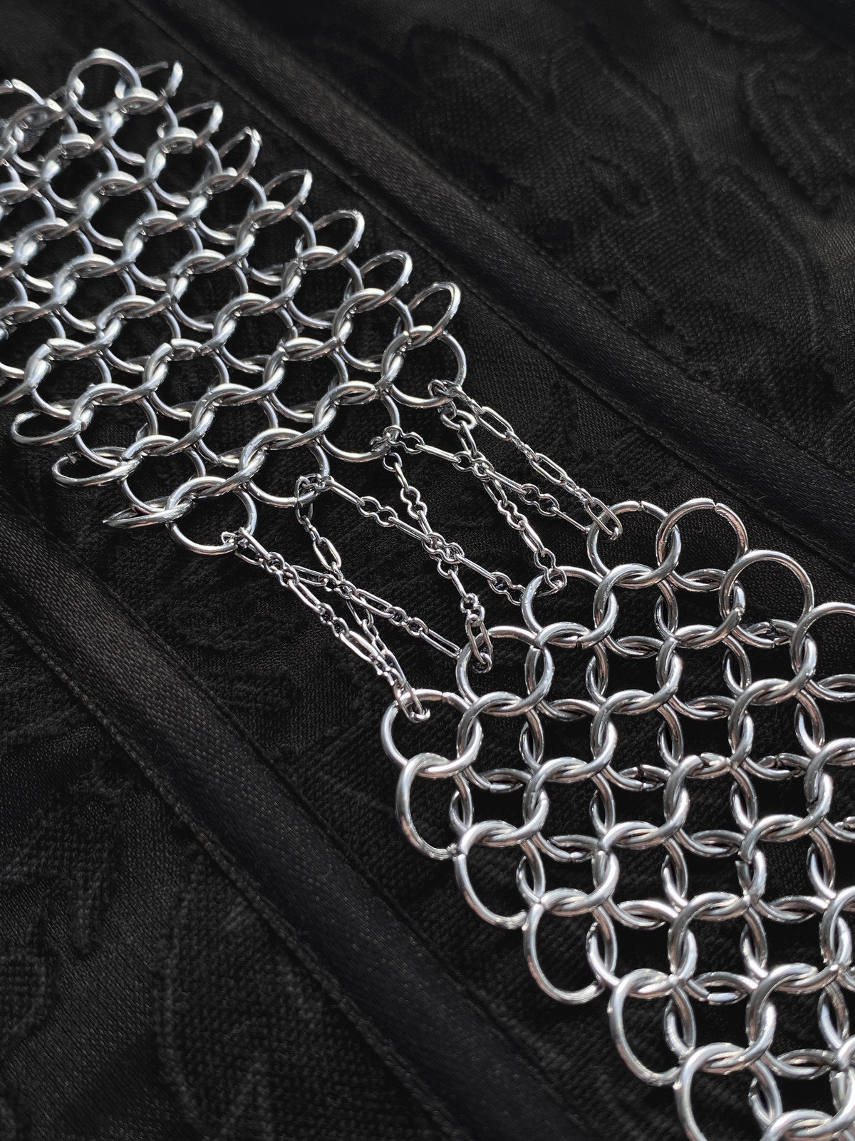 Additional product photograph of Helleborus handmade chainmail bracelet