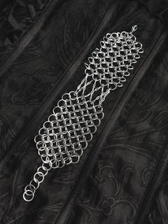 Helleborus handmade stainless steel chainmail bracelet by Mandragor Design