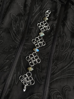 Labradorite Marah handmade chainmail bracelet with labradorite stones by Mandragor Design