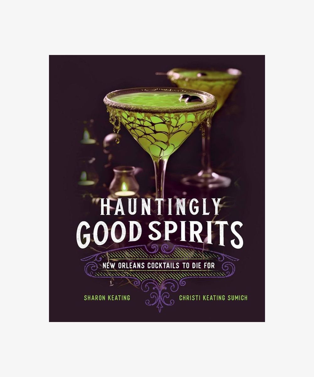 hauntingly good – centred book or deck cover on light neutral background