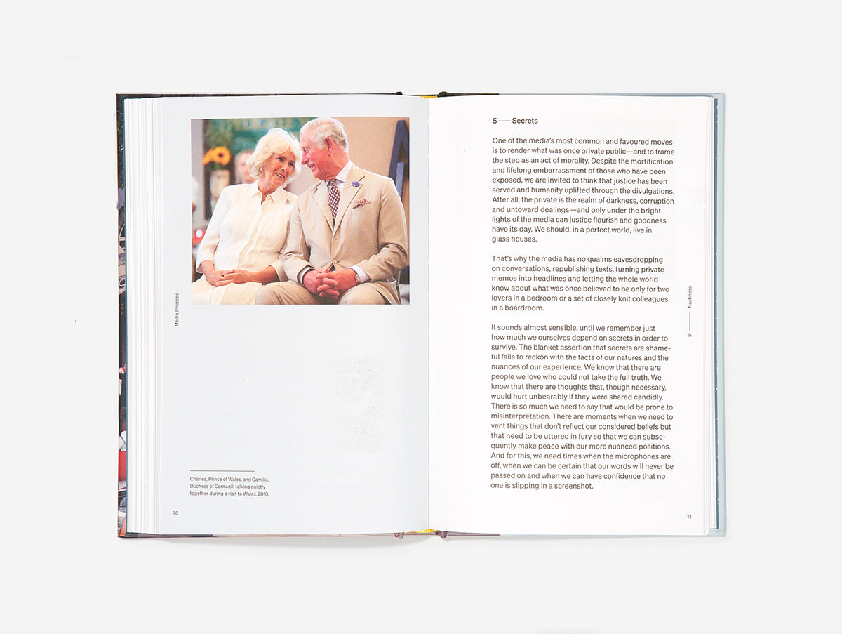 How Modern Media Destroys Our Minds – illustrated interior spread