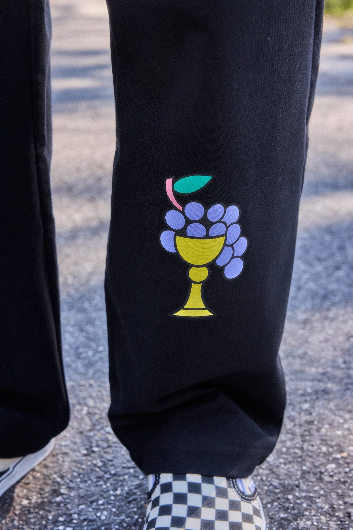 NWHR Printed Black Sobremesa Chinos, official alternative view