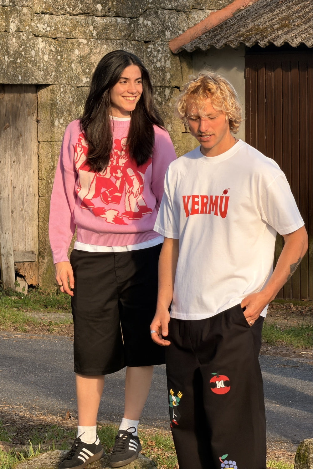 NWHR Pink Leira Sweater - model
